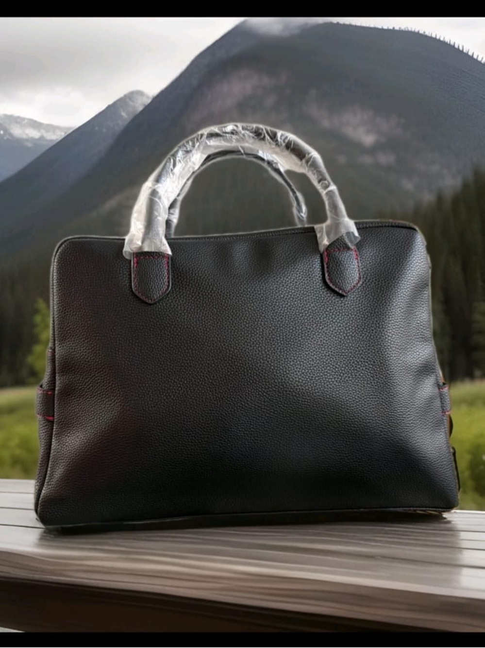 Polo Ralph Lauren Black Weekender Travel Gym Bag with Red Stitching NWOT - Picture 9 of 9
